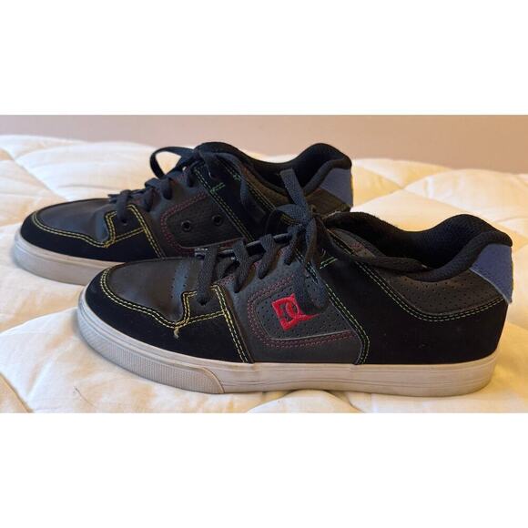 DC Youth's Pure Colorful Suede Sneakers Lace Up Skater Shoes Big Kids Size 5 - Picture 2 of 7